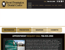 Tablet Screenshot of drbrentpennington.com